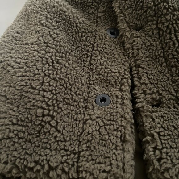 UGG Men's Army Green Plush Fleece Jacket Size Medium - Picture 6 of 7